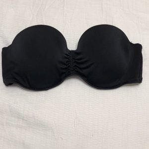 Black Underwire Bandeau Bikini Top